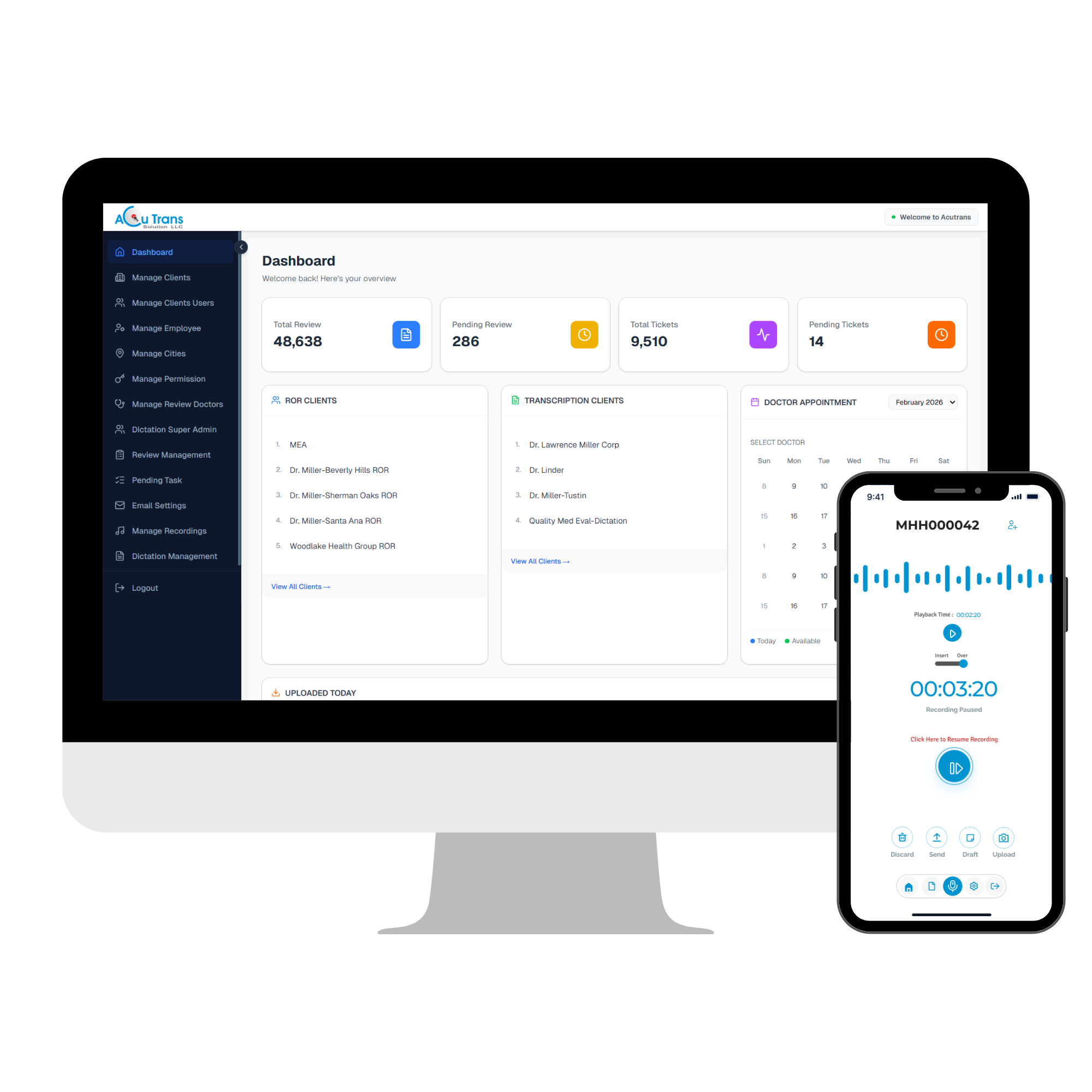 Acu Trans Solutions LLC Platform